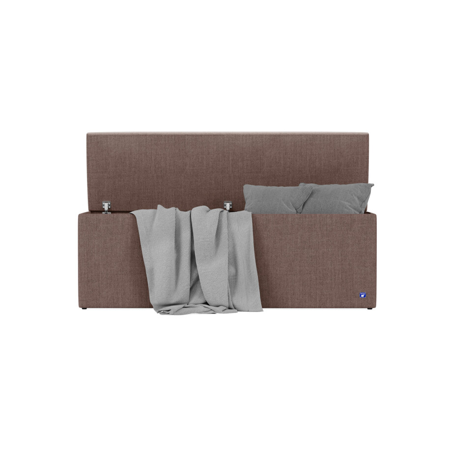 BRUNO opbergbank 160cm in bruin | extra opbergruimte & elegant design afbeelding 1