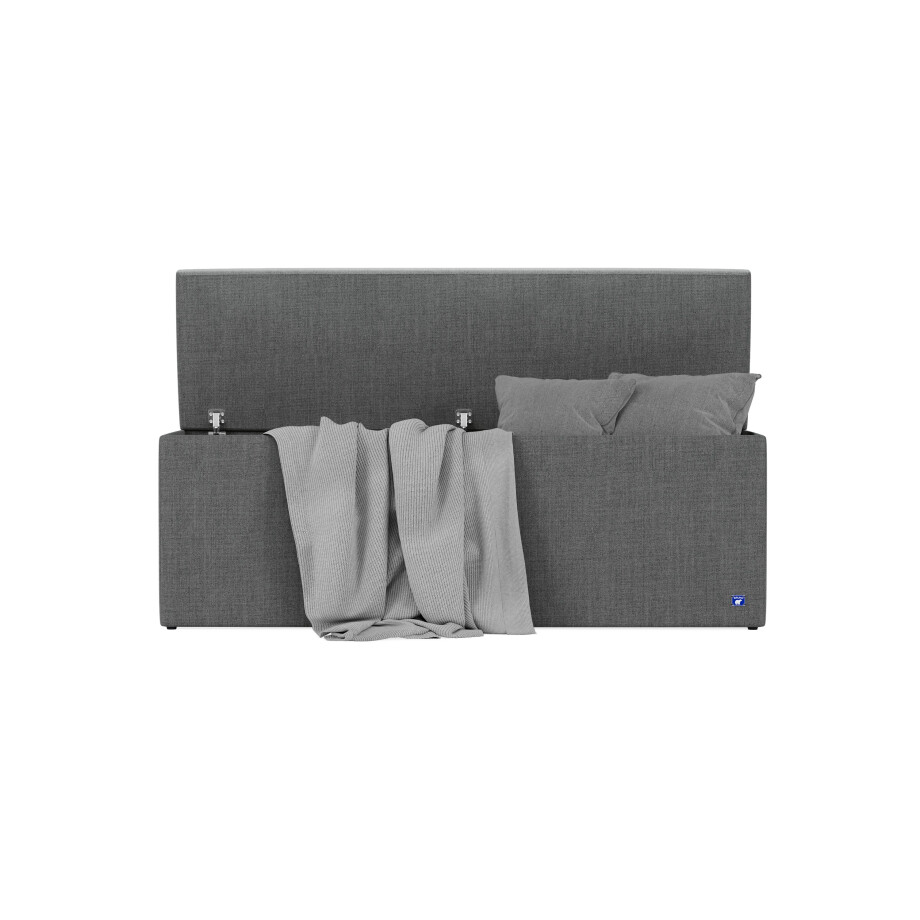 BRUNO opbergbank 140cm in donkergrijs | extra opbergruimte & elegant design BRUNO opbergbank 140cm in donkergrijs | extra opbergruimte & elegant design afbeelding 1