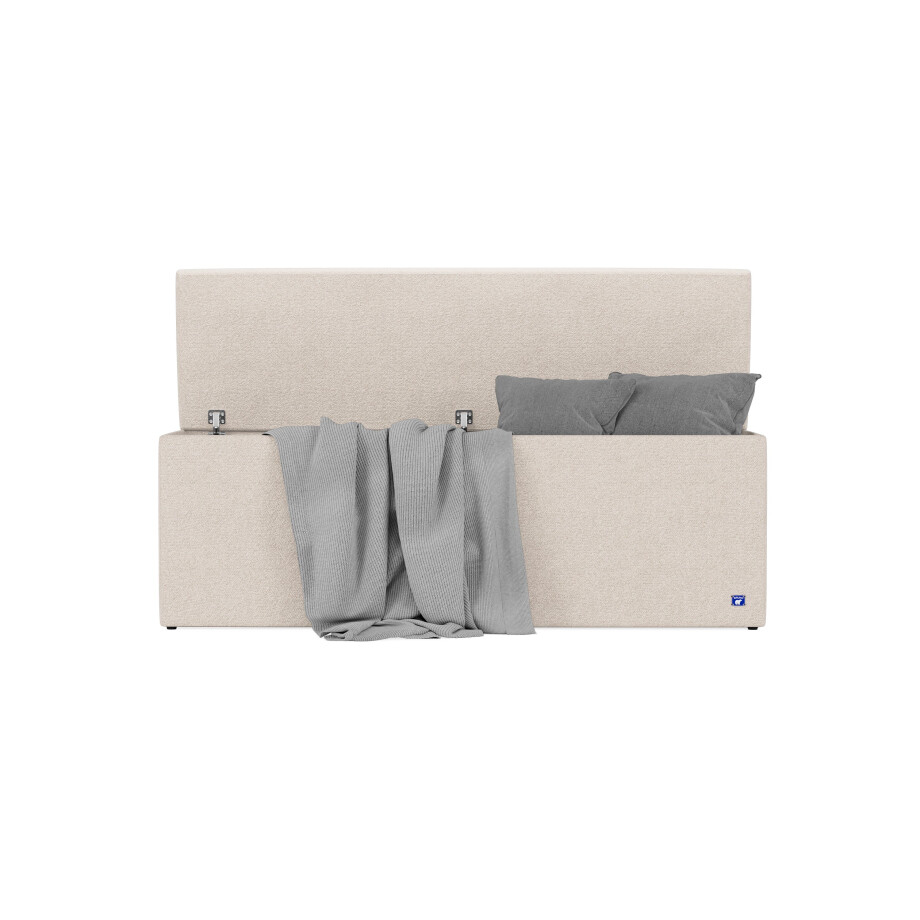 BRUNO opbergbank 160cm in aurora beige | extra opbergruimte & elegant design BRUNO opbergbank 160cm in aurora beige | extra opbergruimte & elegant design afbeelding 1