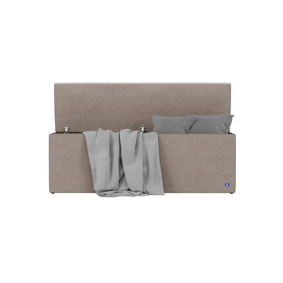 BRUNO opbergbank 160cm in aurora taupe | extra opbergruimte & elegant design BRUNO opbergbank 160cm in aurora taupe | extra opbergruimte & elegant design afbeelding 1