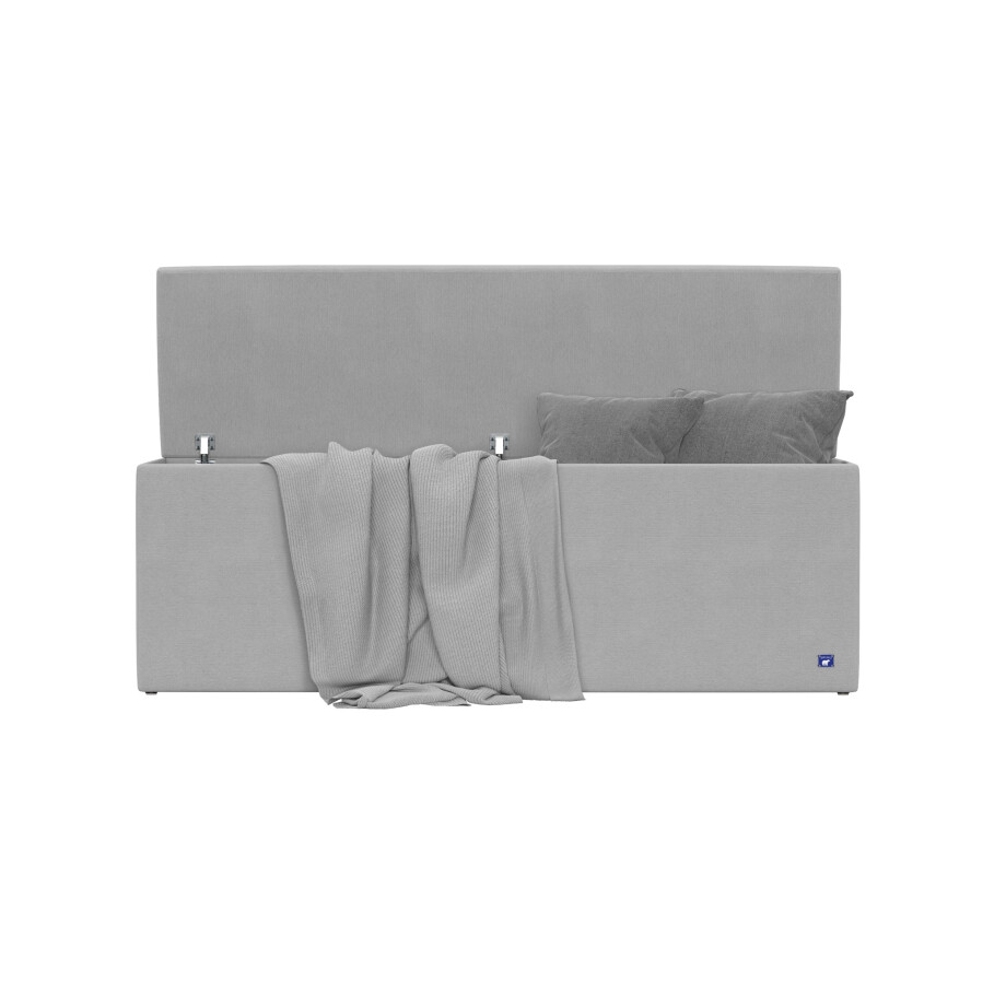 BRUNO opbergbank 140cm in lichtgrijs | extra opbergruimte & elegant design BRUNO opbergbank 140cm in lichtgrijs | extra opbergruimte & elegant design afbeelding 1