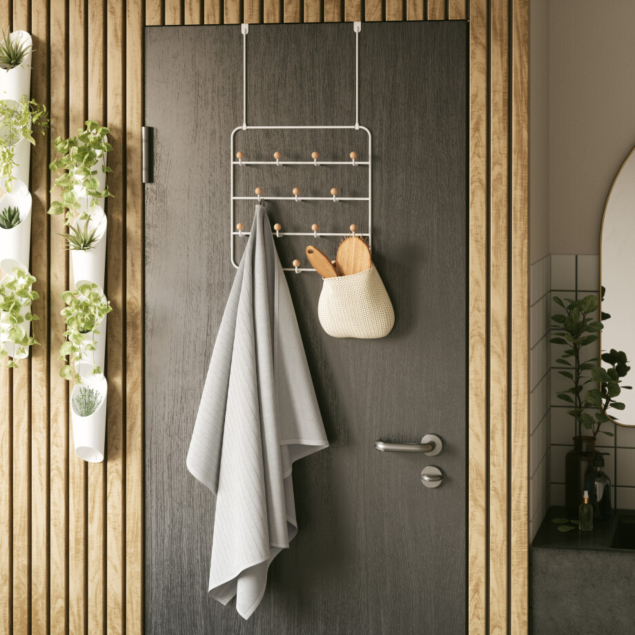 Umbra Kapstok/Organizer 'Estique' Met 14 haken, kleur Wit afbeelding 1