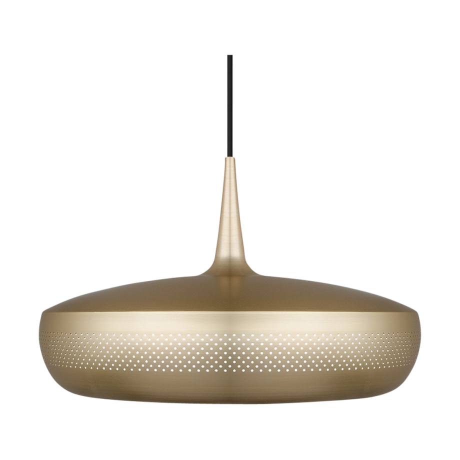 Clava Dine hanglamp brushed brass - met koordset zwart - Ø 43 cm afbeelding 1