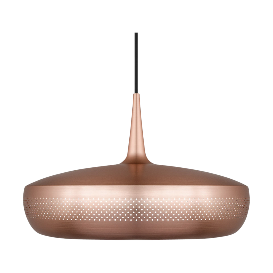 Clava Dine hanglamp brushed copper - met koordset zwart - Ø 43 cm afbeelding 1