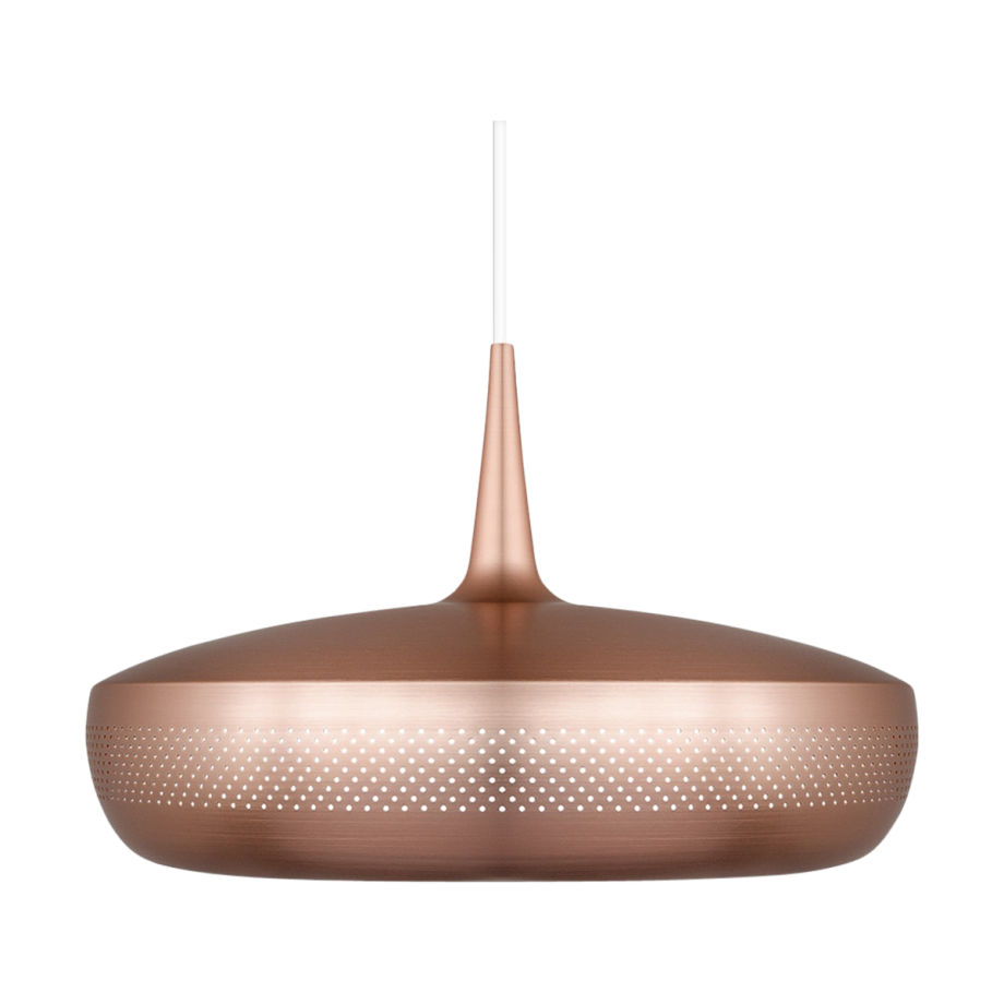 Clava Dine hanglamp brushed copper - met koordset wit - Ø 43 cm afbeelding 1