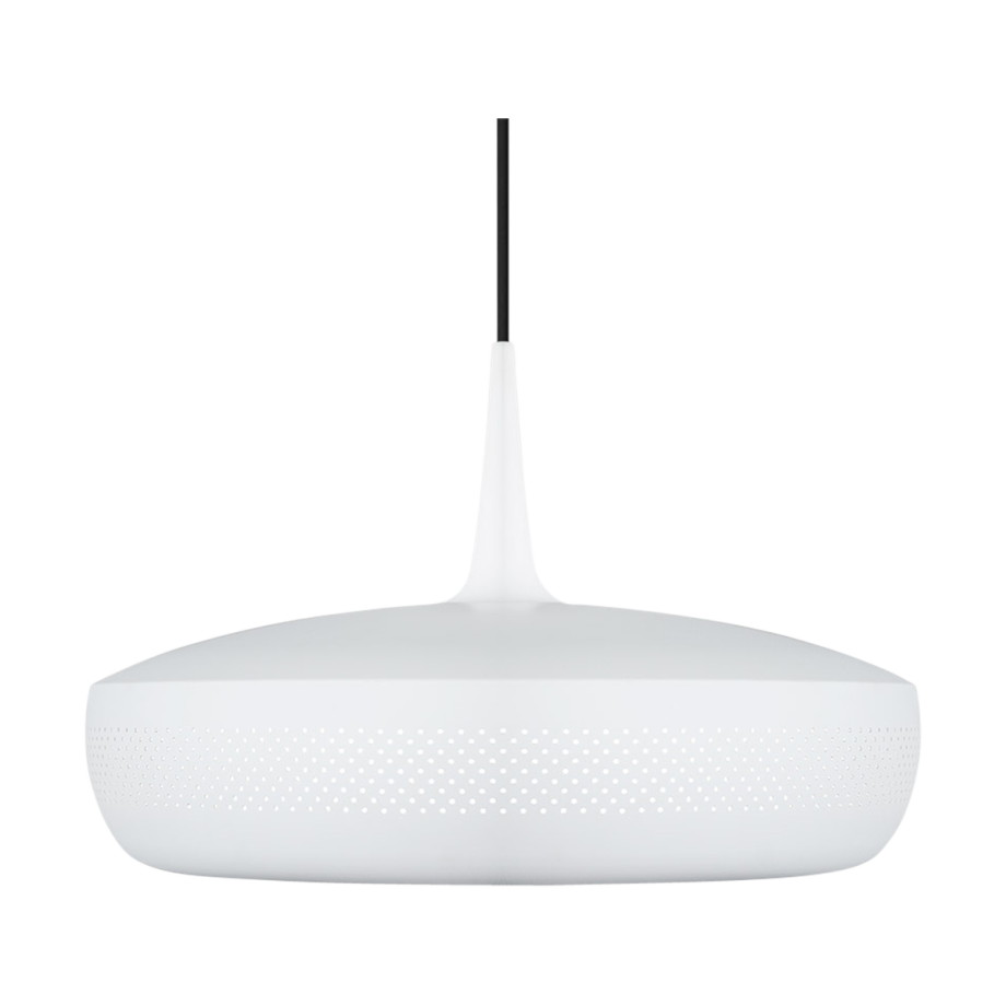 Clava Dine hanglamp matt white - met koordset zwart - Ø 43 cm afbeelding 1