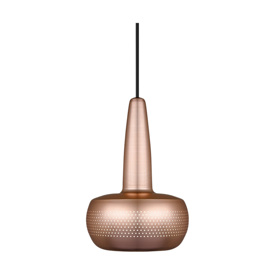 Clava hanglamp brushed copper - met koordset zwart - Ø 21,5 cm afbeelding 1