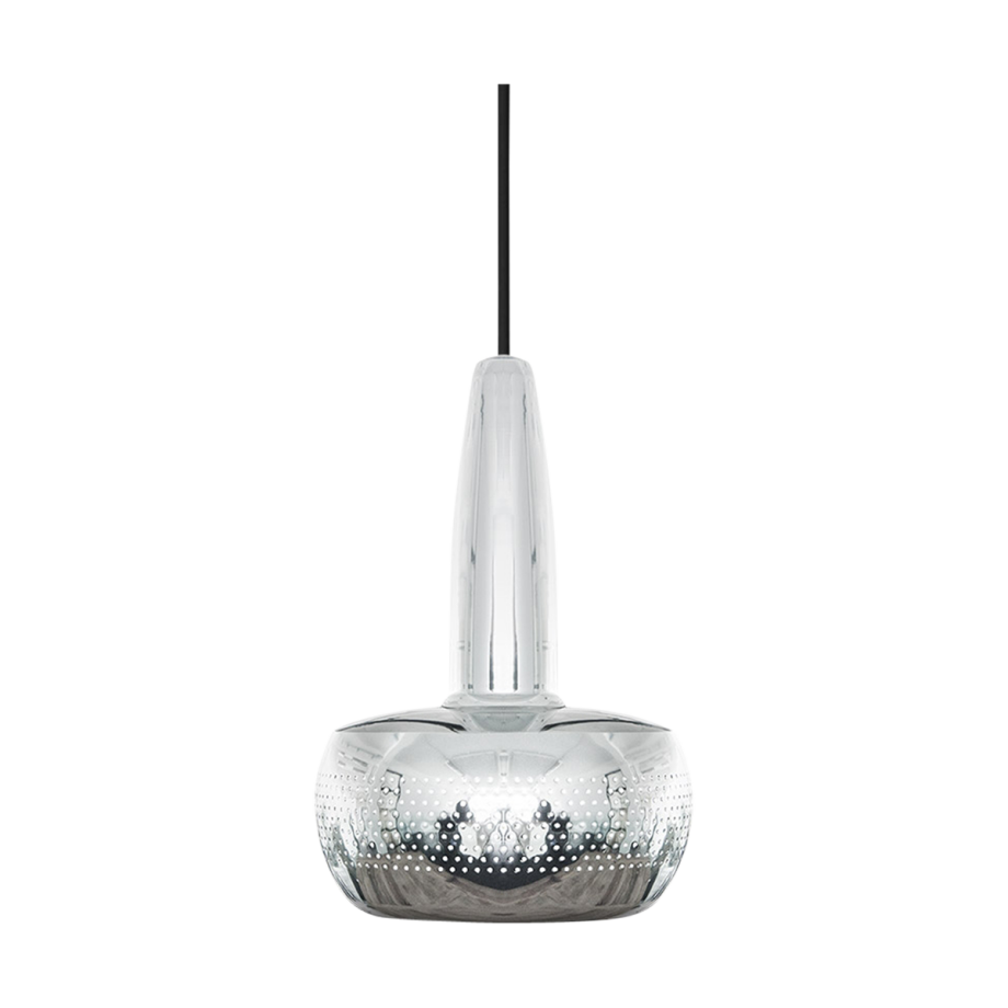 Clava hanglamp polished steel - met koordset zwart - Ø 21,5 cm Clava hanglamp polished steel - met koordset zwart - Ø 21,5 cm afbeelding 1