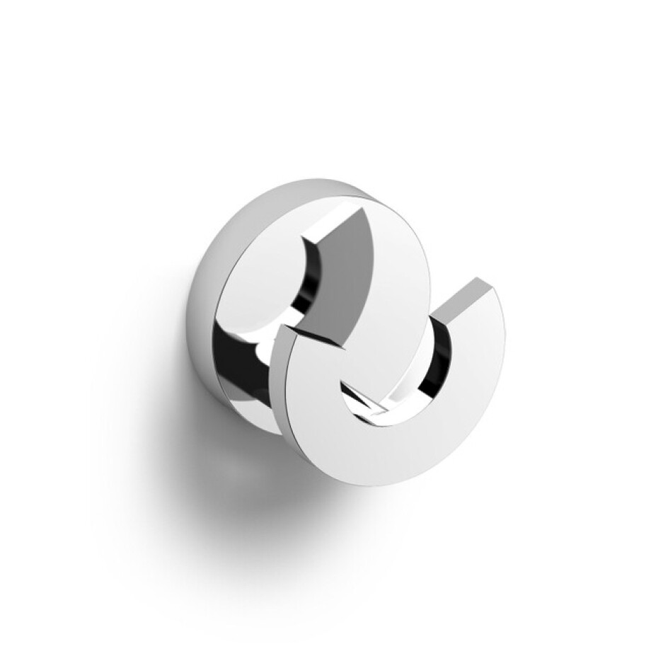 Clou Flat handdoekhaak 4.8x4.8x3.6cm dubbel Chroom CL/09.02066 Clou Flat handdoekhaak 4.8x4.8x3.6cm dubbel Chroom CL/09.02066 afbeelding 1