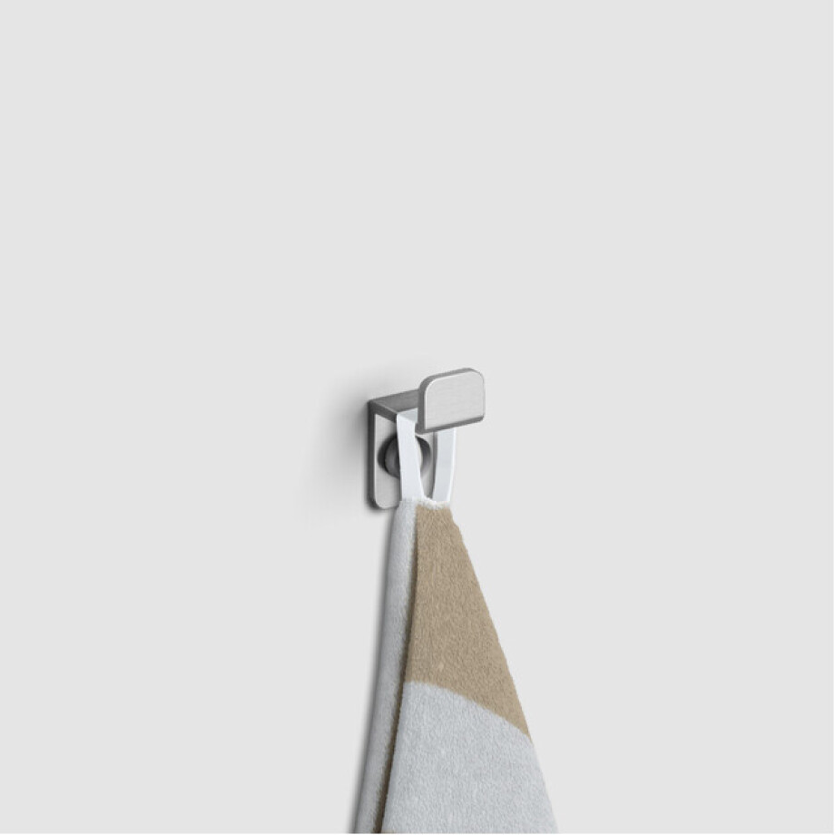 Clou Fold enkele haak rvs geborsteld CL/09.04063.41 Clou Fold enkele haak rvs geborsteld CL/09.04063.41 afbeelding 1