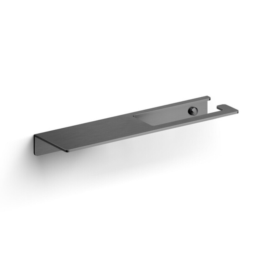 Clou Fold toiletrolhouder zonder klep gunmetal geb. PVD CL/09.04028.84 Clou Fold toiletrolhouder zonder klep gunmetal geb. PVD CL/09.04028.84 afbeelding 1