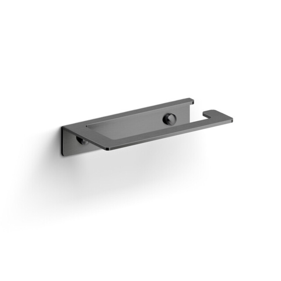 Clou Fold toiletrolhouder zonder klep gunmetal geb. PVD CL/09.04030.84 Clou Fold toiletrolhouder zonder klep gunmetal geb. PVD CL/09.04030.84 afbeelding 1