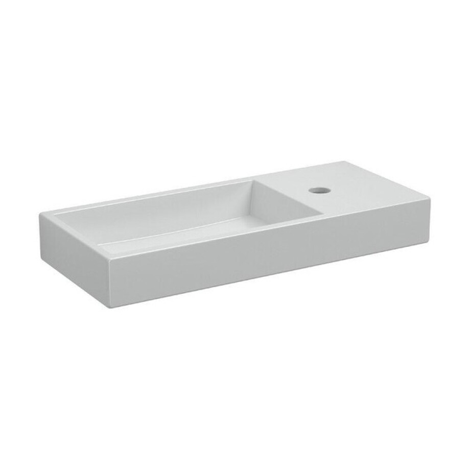 Clou Mini Wash Me fontein 56x24cm kraangat rechts Keramiek Wit CL/03.03236 Clou Mini Wash Me fontein 56x24cm kraangat rechts Keramiek Wit CL/03.03236 afbeelding 1