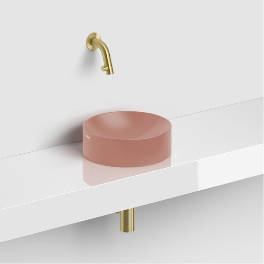 Clou Vale fontein 22cm Keramiek rond zonder kranenbank mat roze CL/03.40164 Clou Vale fontein 22cm Keramiek rond zonder kranenbank mat roze CL/03.40164 afbeelding 1