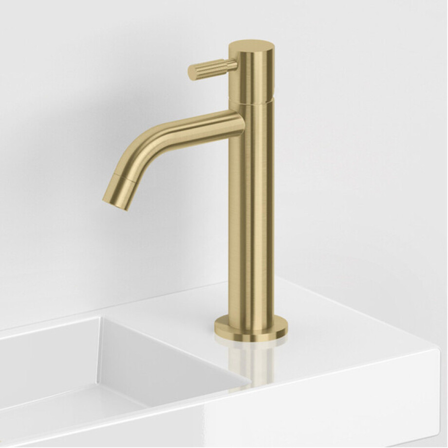 Clou Xo Wastafelmengkraan - 18.8cm - geborsteld goud CL/06.14013.82 afbeelding 1