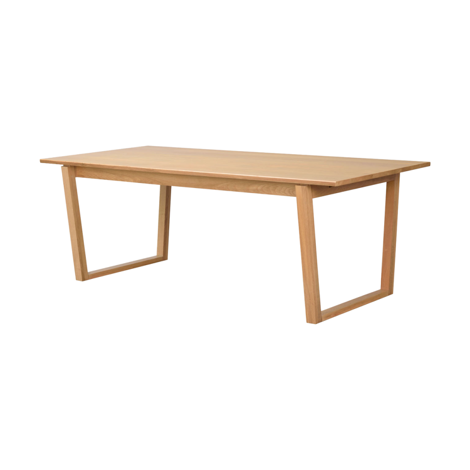 Colonsay verlengbare houten eettafel naturel - 215 x 96 cm afbeelding 1