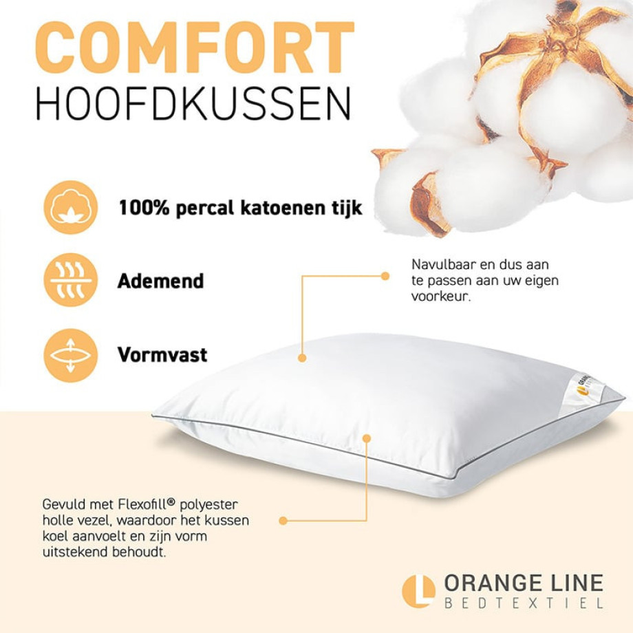 Hoofdkussen Comfort - Geschikt Voor - Dekbed-Discounter.nl afbeelding 1