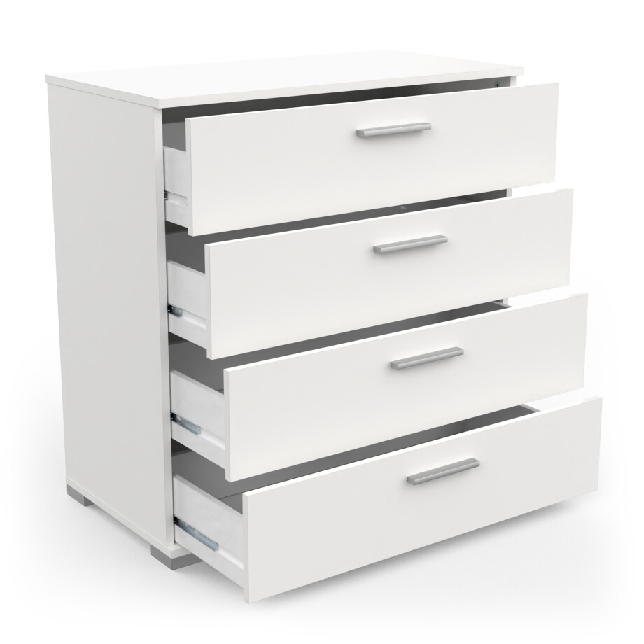 Commode Izzy 80 cm breed wit Commode Izzy 80 cm breed wit afbeelding 1