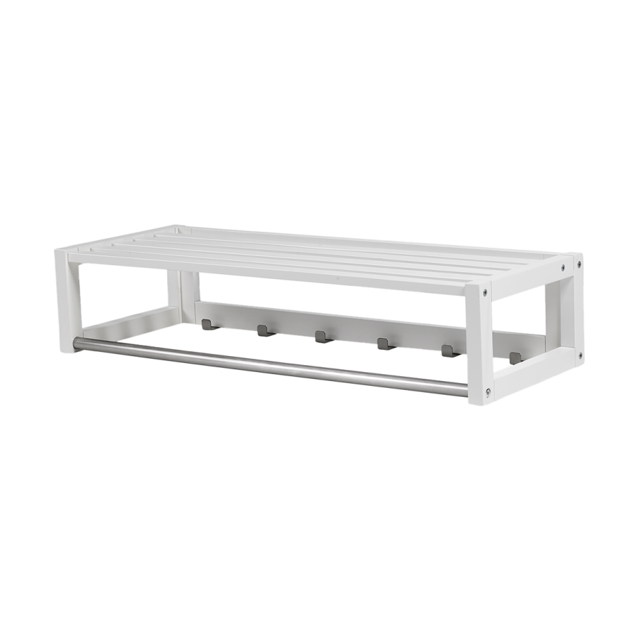 Confetti kapstok met hoedenplank wit - 80 cm afbeelding 1