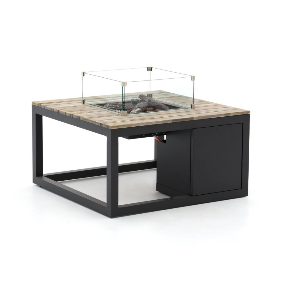 Cosiraw lounge vuurtafel 100x100x55cm - Laagste prijsgarantie! afbeelding 1