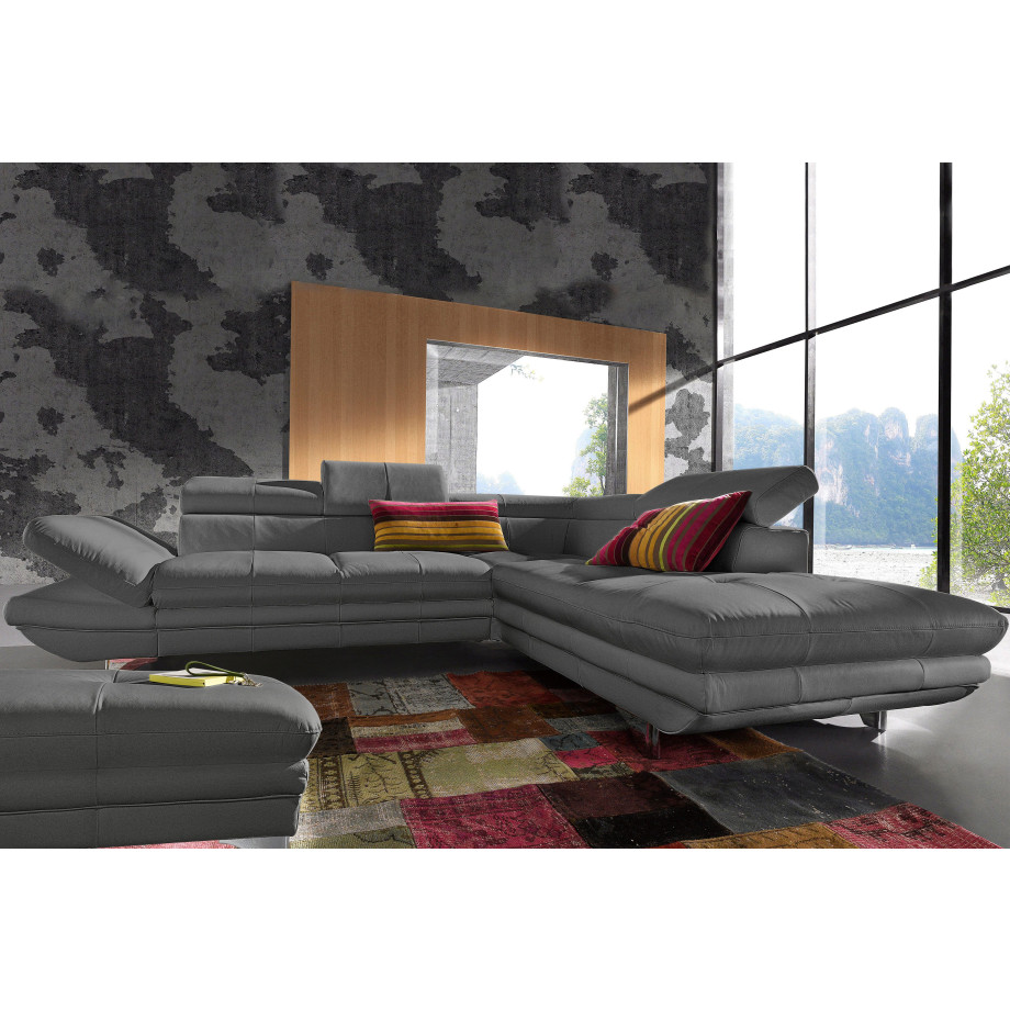 COTTA Hoekbank Enterprise L-vorm met hoofd- en armverstelling, optioneel met bedfunctie afbeelding 1