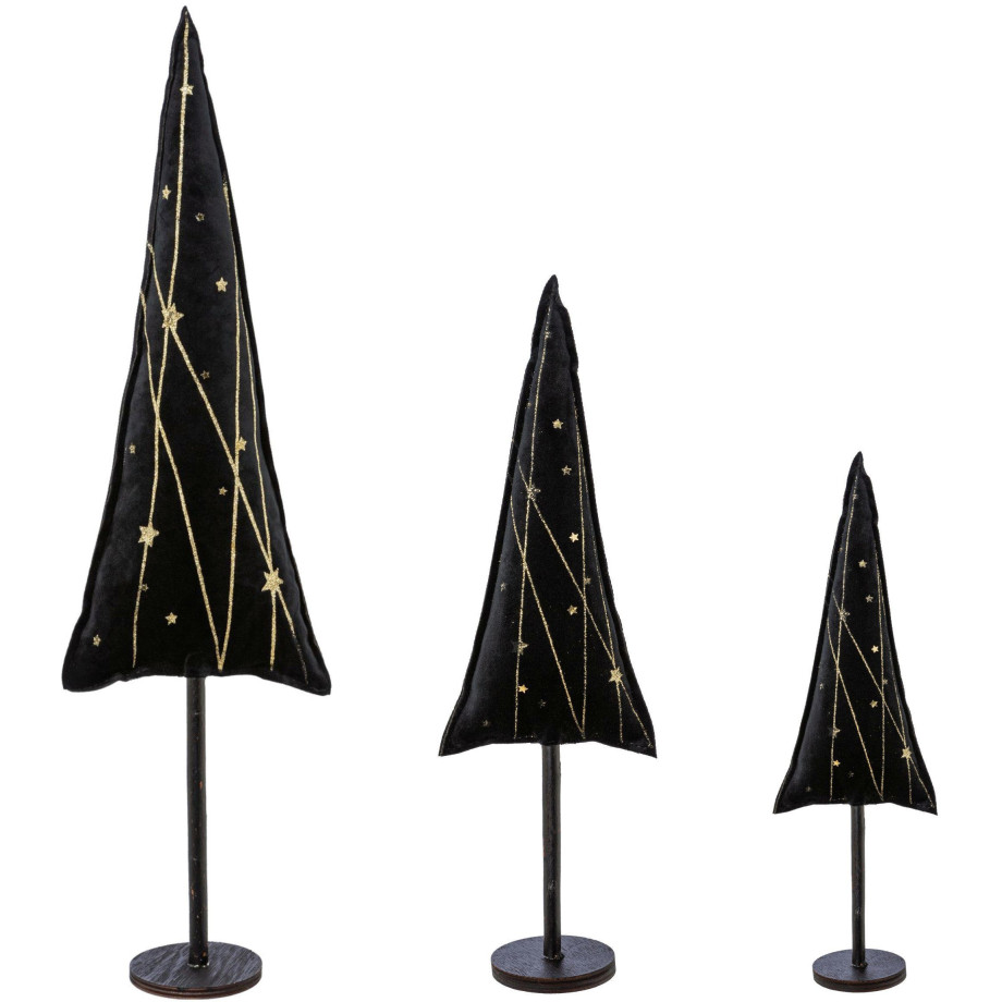 Creativ deco Deco-boom Kerst versiering (set, 3 stuks) afbeelding 1