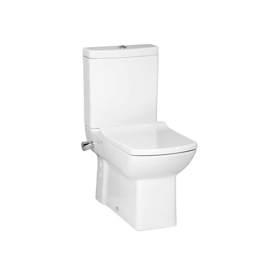 Creavit Lara Staande Toilet - onderpot - bidet sproeier -koud water kraan - wit LR360-34CB00E-0001 afbeelding 1