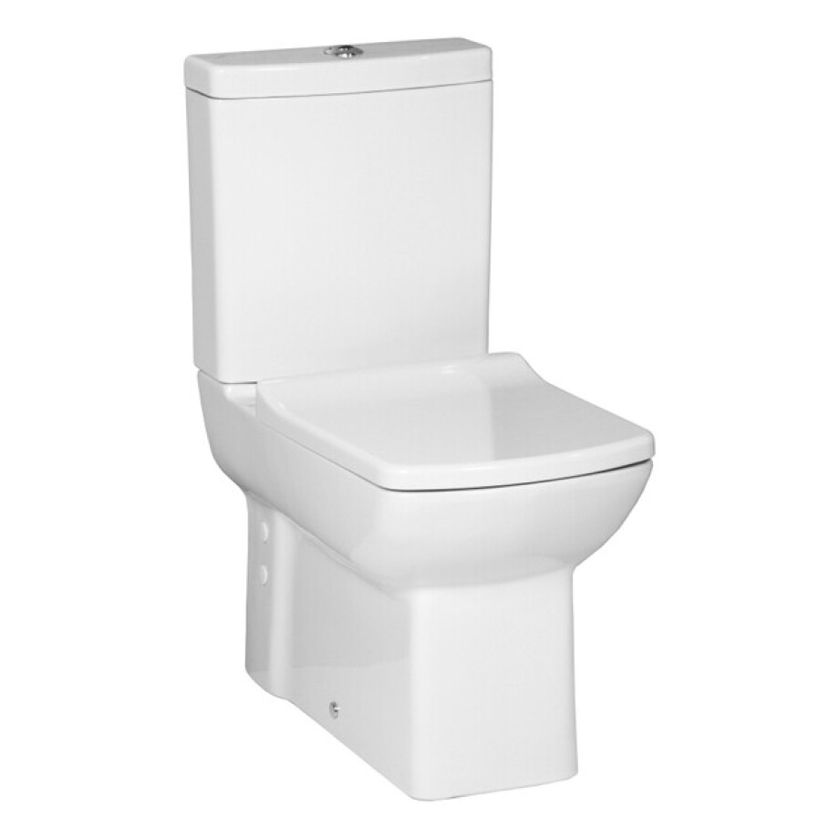 Creavit Lara Staande Toilet - onderpot - zonder bidet sproeier - muur/onderuitgang - wit LR360-11CB00E-0000 afbeelding 1