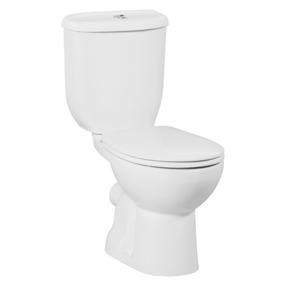 Creavit Sedef Staande Toilet - onderpot - bidet sproeier -p-trap - wit SD310-00CB00E-0000 afbeelding 1