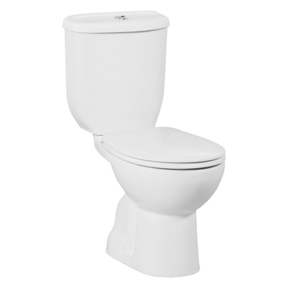 Creavit Sedef Staande Toilet - onderpot - zonder bidet sproeier - s-trap - wit SD300-11CB00E-0000 afbeelding 1