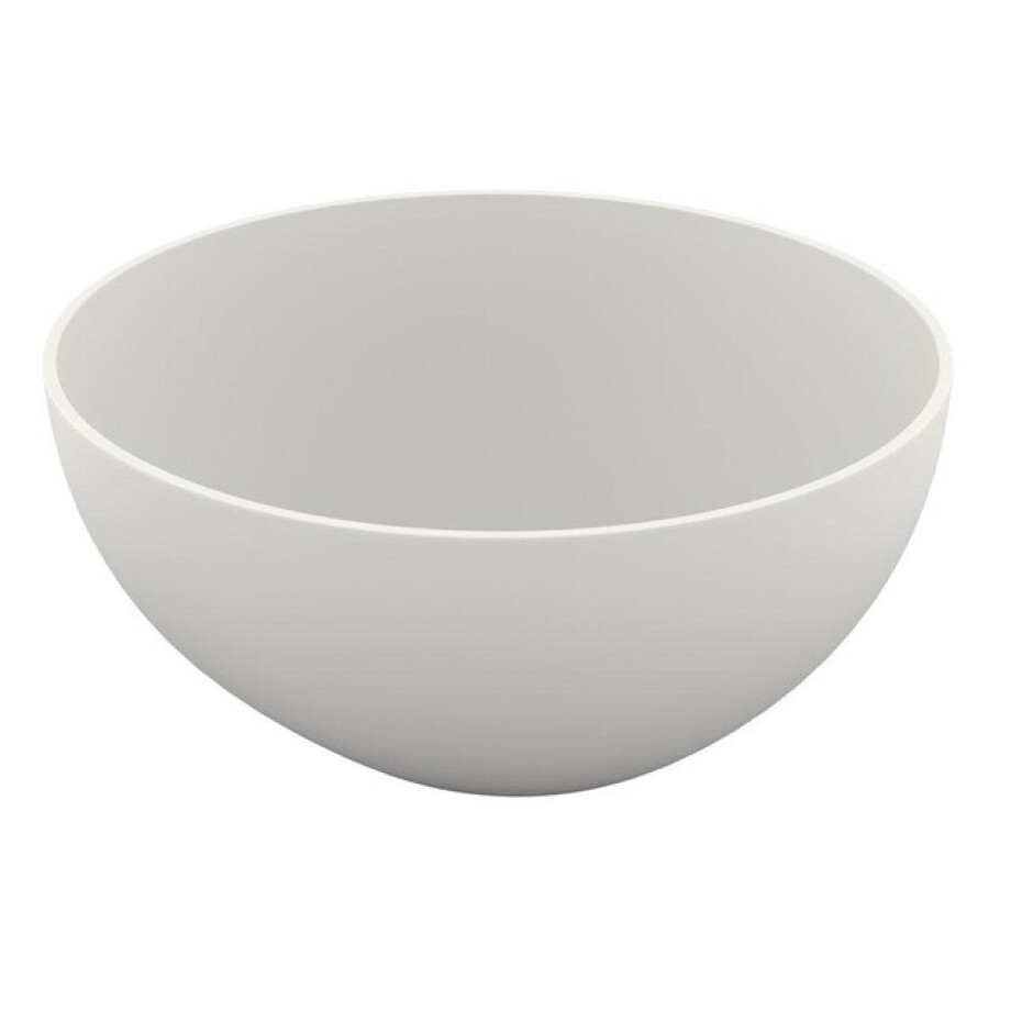 Crosstone by Arcqua Loeffi Waskom 38x38cm rond Solid Surface Mat Wit CTS2102 afbeelding 1