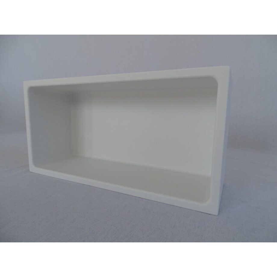 Crosstone by Arcqua Solid Alcove inbouwnis 30x15x10cm solid surface mat wit NIS115378 afbeelding 1