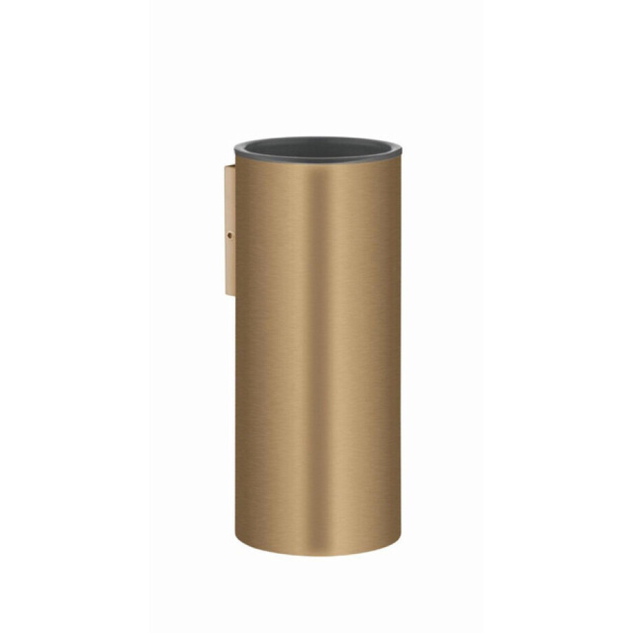 Crosswater 3ONE6 Bekerhouder - 7.4x7.4x14.7cm - geborsteld messing TS003SF afbeelding 1