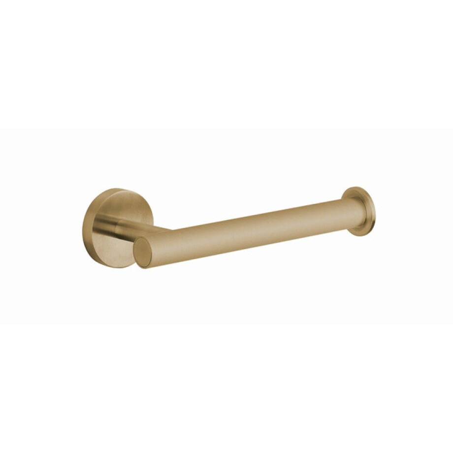 Crosswater 3ONE6 Toiletrolhouder - 16.3x7.8cm - RVS - geborsteld messing Effect TS029SF afbeelding 1