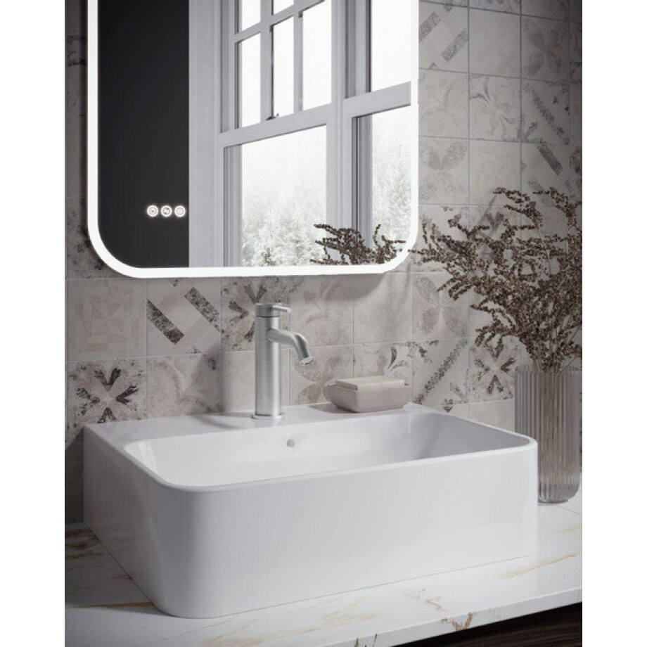 Crosswater 3ONE6 Wastafelkraan - 14.7cm - opbouw - RVS - geborsteld RVS TS110DNS Crosswater 3ONE6 Wastafelkraan - 14.7cm - opbouw - RVS - geborsteld RVS TS110DNS afbeelding 1