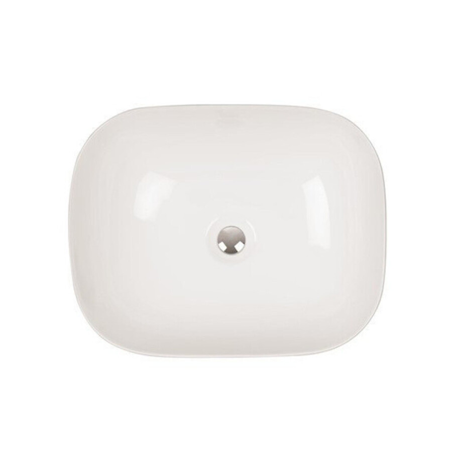 Crosswater Amalfi opbouw waskom rechthoek 32.5x45.5x13.5cm zonder overloop porselein wit CT4432UCW afbeelding 1