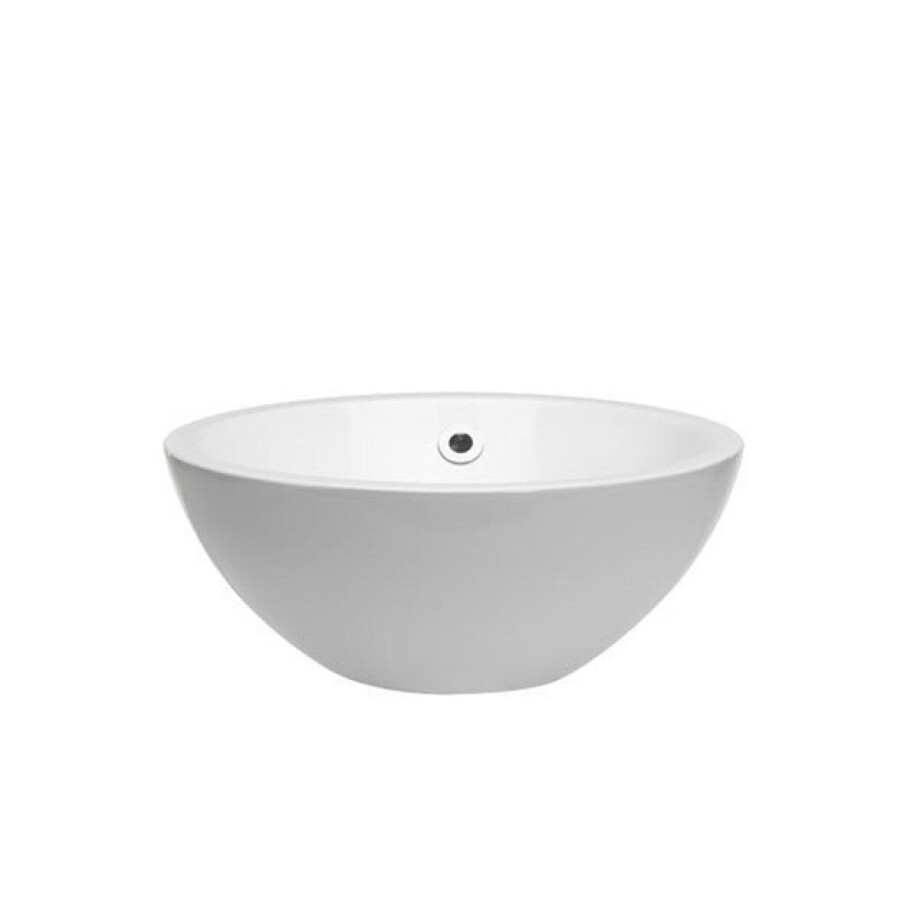 Crosswater Castellon Waskom 35x35x14cm Keramiek rond glans wit CT4015SCW afbeelding 1