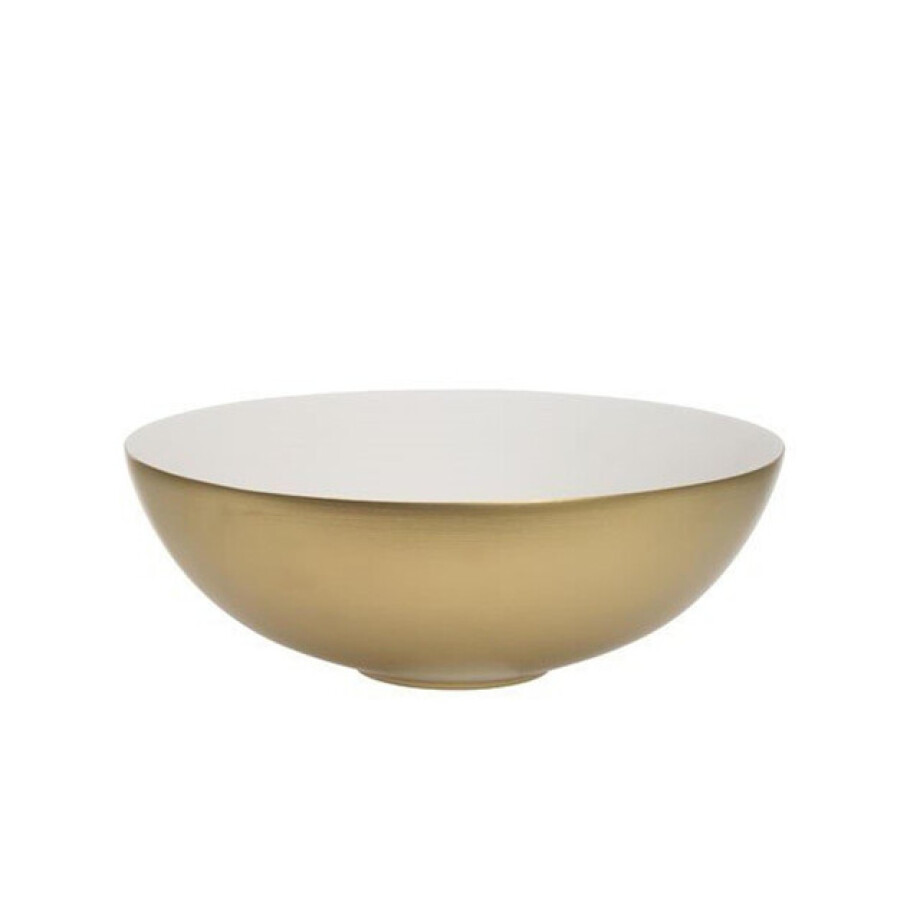 Crosswater Circus Waskom - 40x40x15cm - rond - binnenkant Mat cru - buitenkant Geborsteld messing (goud) CT4084UCF afbeelding 1
