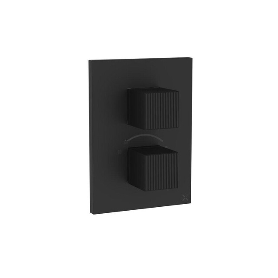 Crosswater Crossbox Limit douchekraan - thermostatisch - geschikt voor 1 functie - mat zwart LICB1000LBPM afbeelding 1
