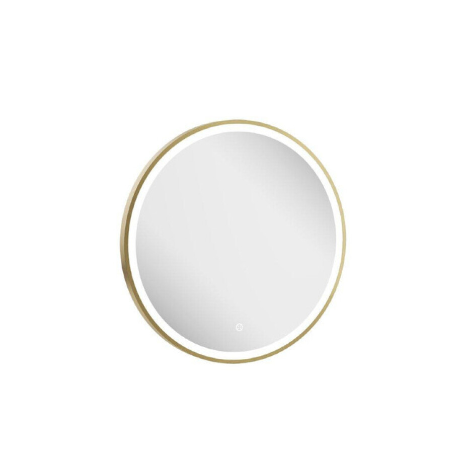 Crosswater Infinity Spiegel - met verlichting - rond - 60cm - geborsteld messing (goud) IF_MIRROR60F afbeelding 1