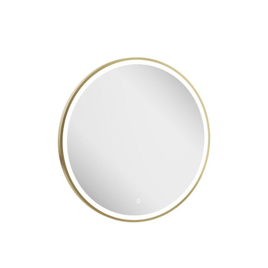 Crosswater Infinity Spiegel - met verlichting - rond - 70cm - geborsteld messing (goud) IF_MIRROR70F afbeelding 1