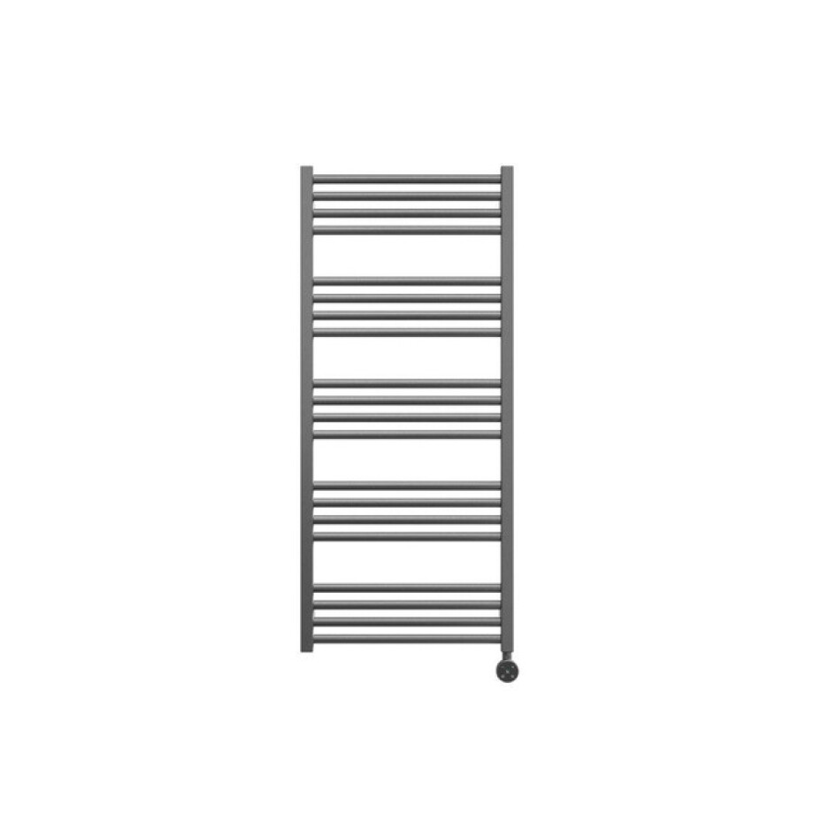 Crosswater MPRO Elektrische handdoekradiator - 115x50cm - 400 Watt - geborsteld slate (gunmetal) MP48X1140TELEC afbeelding 1