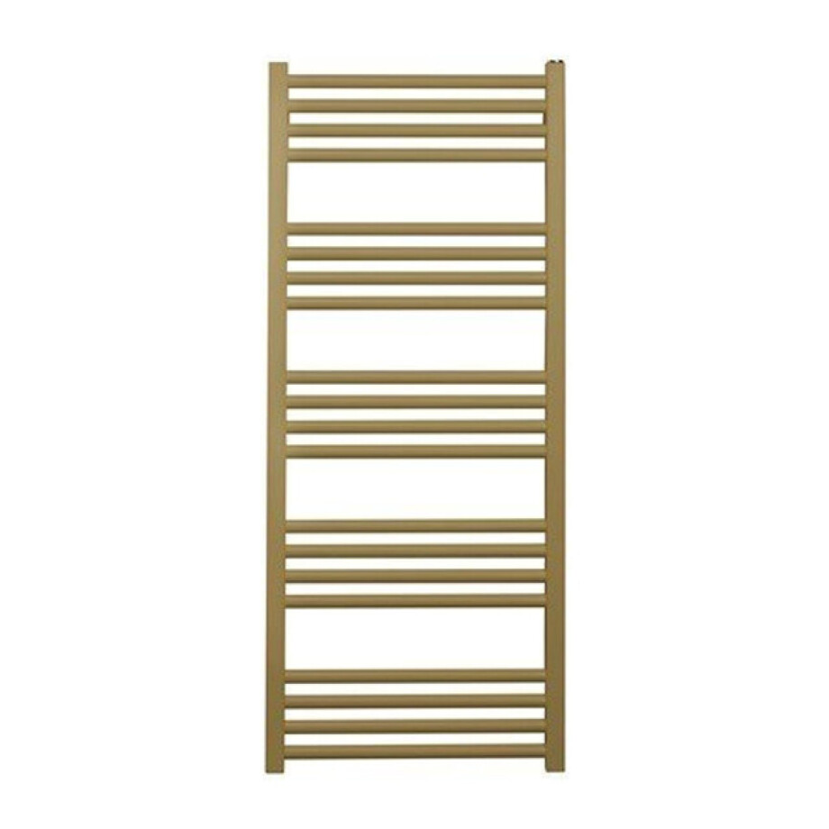 Crosswater MPRO handdoekradiator - 114x48cm - 447 watt - geborsteld messing (goud) MP48X1140F Crosswater MPRO handdoekradiator - 114x48cm - 447 watt - geborsteld messing (goud) MP48X1140F afbeelding 1