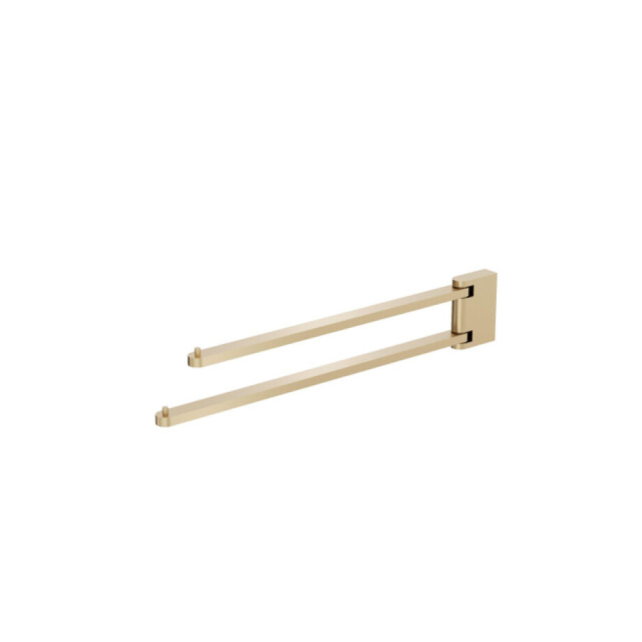 Crosswater MPRO Handdoekstang - 44.6cm - draaibaar - geborsteld messing PRO047F afbeelding 1
