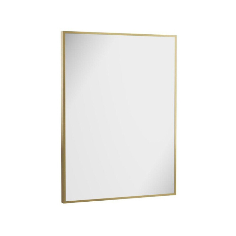Crosswater MPRO spiegel - 80x60cm - verticaal/horizontaal - geborsteld messing (goud) MPNI6080F afbeelding 1