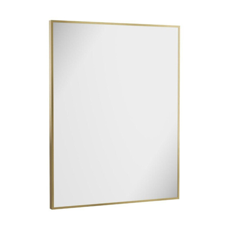 Crosswater MPRO spiegel - 90x70cm - verticaal/horizontaal - geborsteld messing (goud) MPNI7090F afbeelding 1