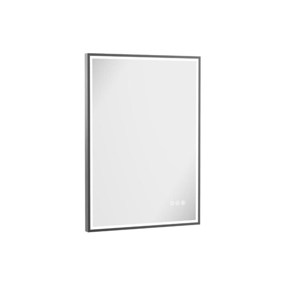Crosswater MPRO spiegel met verlichting - 70x50cm - LED - verticaal/horizontaal - geborsteld slate (gunmetal) MP5070T afbeelding 1