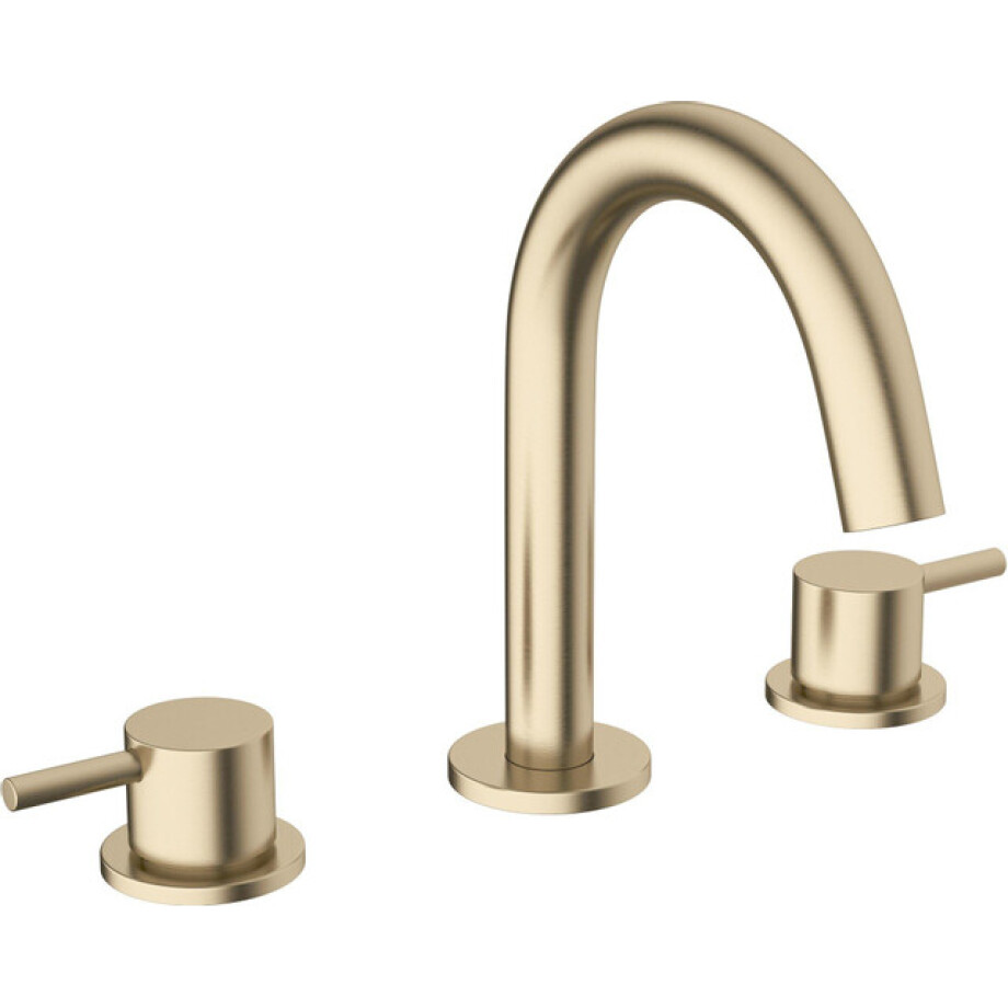Crosswater MPRO Wastafelkraan inbouw - uitloop 13.5cm - messing geborsteld PRO135DNF afbeelding 1