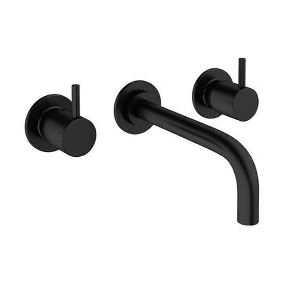 Crosswater MPRO Wastafelkraan inbouw - uitloop 19cm - met inbouwdeel - zwart mat PRO130WNM_V2 Crosswater MPRO Wastafelkraan inbouw - uitloop 19cm - met inbouwdeel - zwart mat PRO130WNM_V2 afbeelding 1