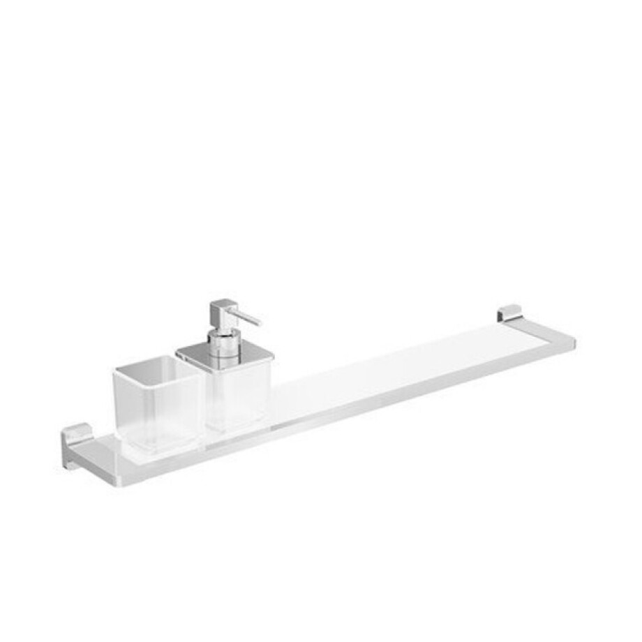 Crosswater Rotar Planchet - 60cm - zeepdispenser - beker - chroom RT001C afbeelding 1